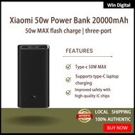 Xiaomi MI 50W PowerBank 20000mah, USB-C Input/Output Plus 2 USB-A Output, Charge 3 Devices Simultaneously