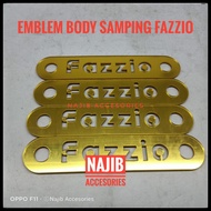 FAZZIO 125 emblem FAZZIO 125 panel emblem premium logo Fazzio emblem side body garnish Yamaha Fazzio