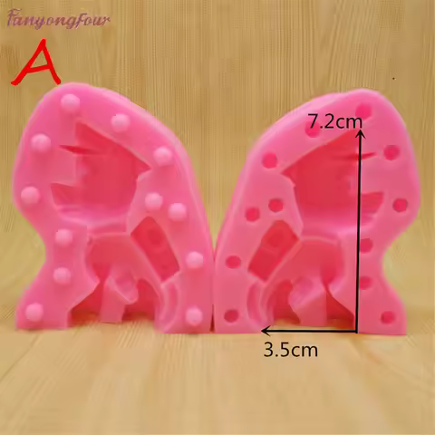 3D dog cake mold cakes decorated with soft candy, chocolate, candle silicone mold