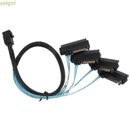 YELGIMY SFF 8643 to 4 SAS 29P Cable, High Speed 12Gbps Mini SAS HDD Cable, durable 50cm/1.6ft SFF 86
