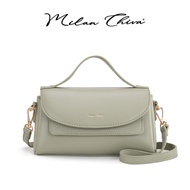 Milan Chiva กระเป๋าเมสเซนเจอร์ กระเป๋าถือ กระเป๋าสะพายข้าง แฟชั่น สำหรับผู้หญิง หนังpu (MC-542)
