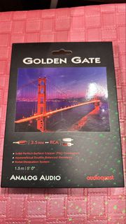 AudioQuest Golden Gate 高級音響訊號線 3.5mm=RCA