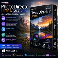 🔥 CyberLink PhotoDirector Ultra v15.5 2024 Lifetime For Windows 64-Bit | AI Photo Editing Software