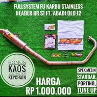 Knalpot Fullsystem SJ88 Stainless Satria Fu Karbu Carbu Road race