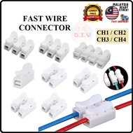 [1 PCS] Fast Wire Connector 1Pin 2Pin 3Pin 4Pin Quick Connector Electrical Cable Connector Wire Term