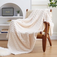 cod Flannel Fleece Throw Blanket Soft Blanket Beige 3D Imitation Turtle Shell Jacquard Fleece Blanke