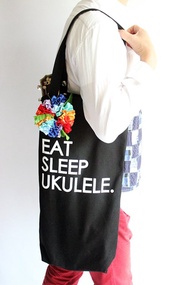 Ukulele bag,rainbow flower included,ukuelestrap,ukulelebag,