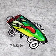 釣魚貼紙 假魚餌 汽車反光防水貼紙