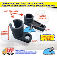 [MHR-02575] 3/8" & 1/2" dr. 7/8" (22MM) MHR OXYGEN SENSOR IMPACT SOCKET WRENCH OXYGEN SENSOR WRENCH 