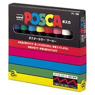 三菱鉛筆 水性簽字筆 uni POSCA 中字圓頭 PC5M 8色組