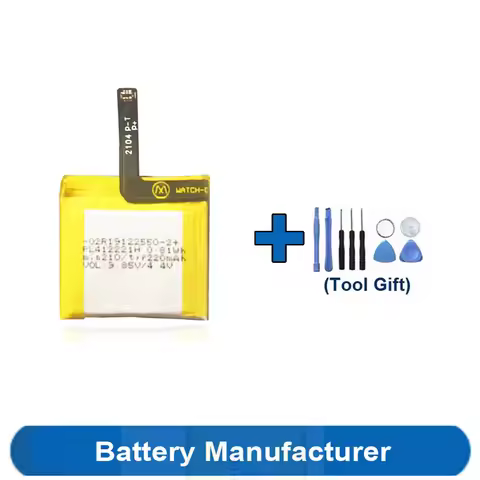 Toolsets Gift+ 220mAh 0.81Wh PL412221H A1913 A1914 Battery For HUAMI AMAZFIT GTS GTS1 1 C17 1S Lite 