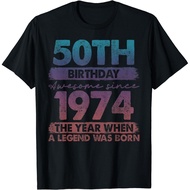 50Th Birthday 50 Year Old Gifts Vintage 1974 Limited Edition Gift T-Shirt