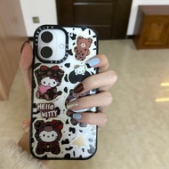CASETIFY Leopard Print Kitty Cat Sticker iPhone17 Cartoon 13 Apple 16Pro Transparent Phone Case15140