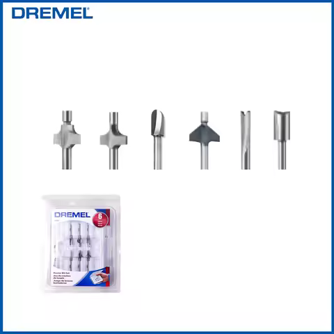 Dremel 692 6-Piece Router Bit Set 612/615/617/618/650/654 Work With DREMEL Electric Grinders For Tri