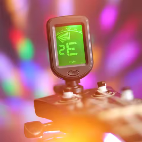 LCD Display Guitar Tuner Bass Violin Ukulele Tuner Clip On Guitar Tuner for Guitar/Bass/Violin/Ukule