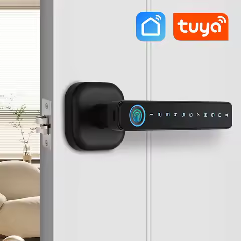 Tuya Smart Or SmartLife APP Remote Control Fingerprint Password RFID Card Lock Dead Bolt For Indoor