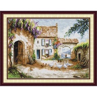 Joy Sunday Stamped Cross Stitch Ktis DMC Threads Chinese Cross Stitch Set DIY Needlework Embroidery Kit-Homestead