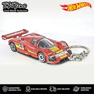 MERAH GANTUNGAN HOT WHEELS 2023 MAZDA 787B KEYCHAIN - RED - RED - KEYRING - KEYCHAIN - CUSTOM - TOTA
