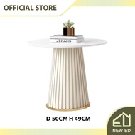 Newed Living Room Round Tall Tea Table 50CM