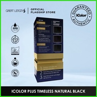 iColor Plus Hair Color Crème Timeless Natural Black (COMPLETE COLORING SET)