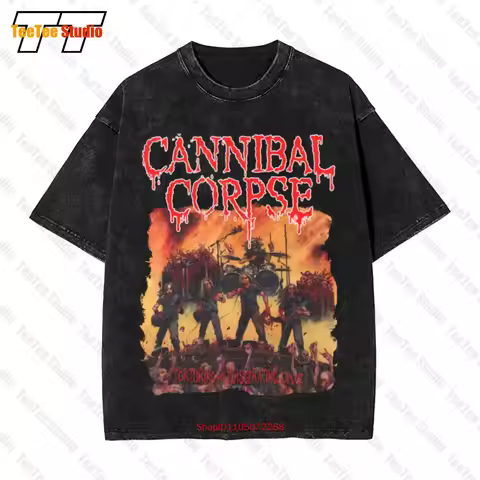 Cannibal Corpse Torturing And Eviscerating Live Album Vintage Oversized T-Shirt UV89