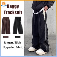 Baggy tracksuit seluar kargo tracksuit plus size straight cut pants American Retro Street vibe Style