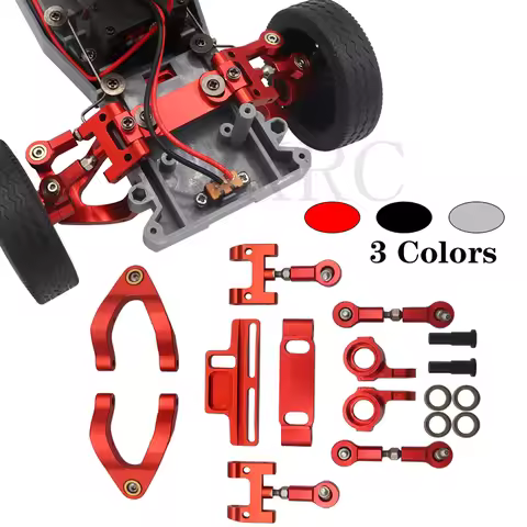 Metal Steering Cup Upper Lower Swing Arm Seat Steering Slider Turning Block for WPL D12 D42 RC Car S