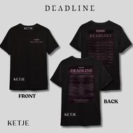 Ketje - Kpop Schedule Lirik T-Shirt Blackpink World Tour Deadline Song Korean Distro T-Shirt/ Blackp