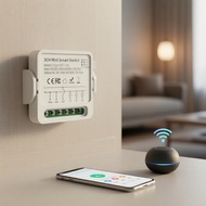 1/2/3/4 Gang Tuya WiFi Light Switch, 4-Way Mini Breaker, Smart Life Control via App