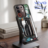 PC136 Case Vivo Y04 Y29s Y29 Y04s Y19s 4g Y19s Pro Y400 4g 5g V40 Lite Protector hp Case Glitter/Glo