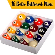 JSHOPPE 16 Bola Billiard Mini / Mini Billiard Ball / Bola Bilyar Ukuran Mini