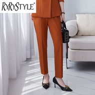 RYRYSTYLE ชุดฉบับภาษาเกาหลีกางเกงขายาวพิธีการสูทมืออาชีพแขนยาวสำหรับผู้หญิงเสื้อเบลเซอร์6208สำหรับสั