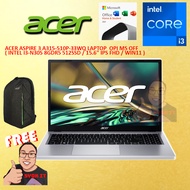 LAPTOP ACER ASPIRE 3 A315-510P-33QW / A315-510P-38RX 15.6" / A314-36M-34XH 14" I3-N305 8GD5 512SSD W