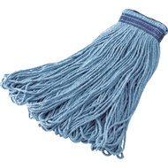 Rubbermaid Commercial Products Universal Headband Blend Mop, Blue, Looped Ends to Reduce Fraying, He