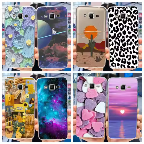 For Samsung Galaxy Grand Prime Plus Case Fashion Space Soft Clear Silicone Cover For Samsung J2 Prim