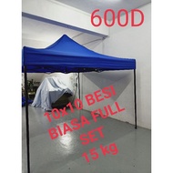 (ready stock)10x10 khemah lipat kanvas 600d portable canopy hot sale