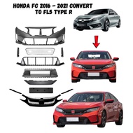 HONDA CIVIC 2016-2019 CONVERT TO HONDA CIVIC TYPE R FL5 STYLE FULLSET FRONT BUMPER