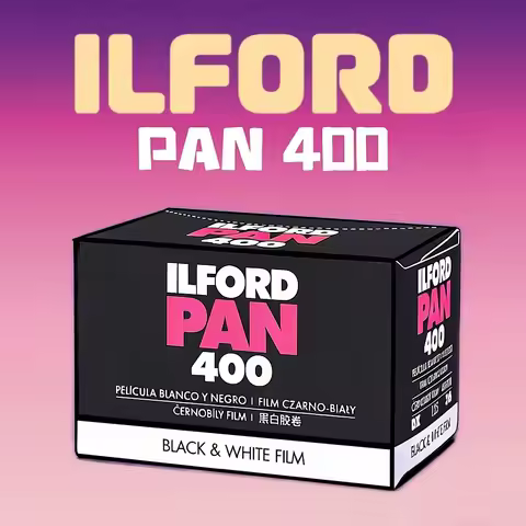 Original 1-10 Rolls ILFORD Black And White Film Pan 400 135 35mm B&W Negative Film 36 Exposure Film 
