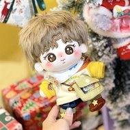 Original 20cm BTS Cotton Doll Kim Seokjin BTS Plush Doll Idol Stuffed Toy Send birth certificate