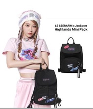 SAKURA 背囊 💢 LE SSERAFIM x JANSPORT HIGHLANDS MINI PACK 宮脇咲良 Superbreak Plus  中村一葉 KAZUHA 💫韓國限定 💫