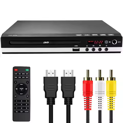 HDMI 1080P DVD Player High Defination Home DVD Player Box For TV All Region Free DVD CD Discs Player