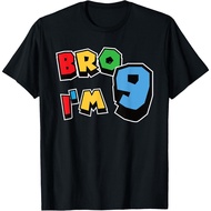 Bro I'M 9 Year Old 9Th Birthday Party Funny T-Shirt