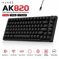 AJAZZ AK820/AK820 Pro 3-Mode Mechanical Gaming Keyboard: Bluetooth 5.1 wireless, wired, hot-swappabl
