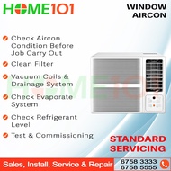 Window Aircon Standard Servicing - One Time Service