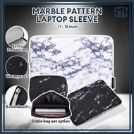 (11~15 Inch)MR Typo Laptop Bag Marble Pattern Laptop Sleeves Case  Messenger Bag Waterproof Shockpro