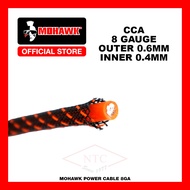 MOHAWK Car Audio POWER CABLE 4GA/8GA  2 - 6 Meter