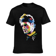 Top Quality Roger Federer Face Tennis Rf Regular Men'S Appreal T-Shirt