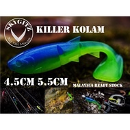 SKYGITZ MALAYSIA Small 4.5cm 5.5cm T-tail Multi Section FISH SOFT PLASTIC FISHING killer siakap haru