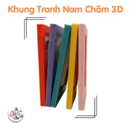 3D magnetic photo frame, compact photo frame with metal surface