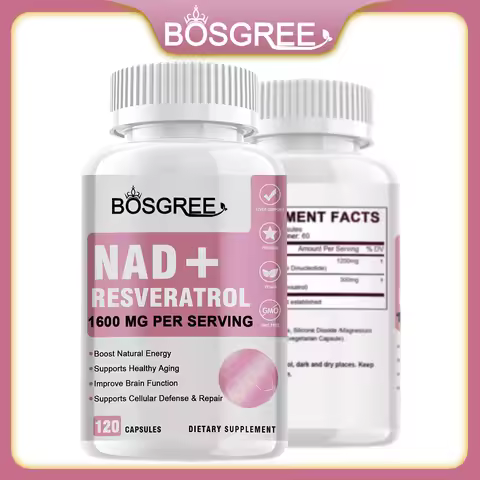 NAD Supplements with Resveratrol, NAD Plus Boost Supplements - Supports Cellular Health - Healthy ag